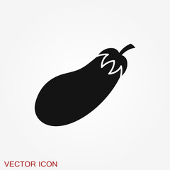 Vegetables vector icon, symbol isolated on background.