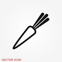 Vegetables vector icon, symbol isolated on background.