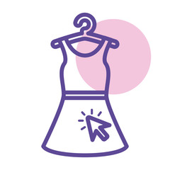 clothespin wire with dress female line style