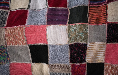 Patchwork Wolldecke Decke