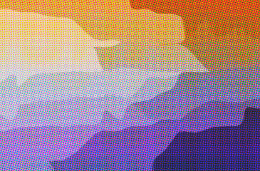 Abstract illustration of orange, purple Dots background