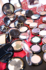 Multi Coloured Make-up (Eyeshadows and Blush) on Exhibition Stand