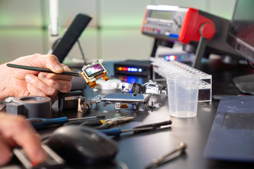 repair of photo camera in services support