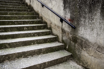 Stone stairs in the city