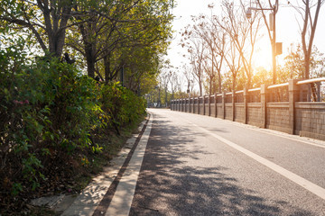 The road of City Park in China