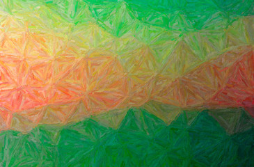 Abstract illustration of green Colorful Impasto background