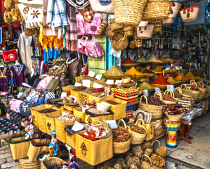 souvenir shop in Tunisia