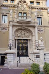 Monaco-Montecarlo, wonderful city of the cote-d‚ÄôAzur with its marine and architectures,  in a...