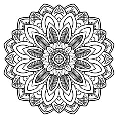 mandala wall art decor and mandala coloring books for everyone greeting card tile pattern paper pattern for wallpapers and indian henna tattoo white background