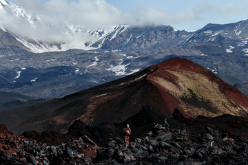 Volcanoes Flat Tolbachik and Sharp Tolbachik