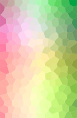 Fototapeta na wymiar Abstract illustration of green, pink, red, yellow Middle size Hexagon background