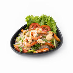 Thai spicy shrimp salad