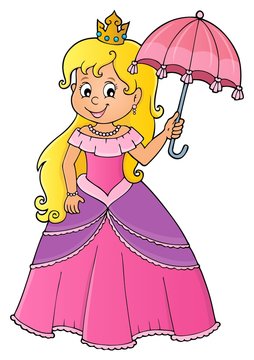 Princess with umbrella theme image 1