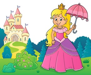 Obraz na płótnie Canvas Princess with umbrella theme image 3