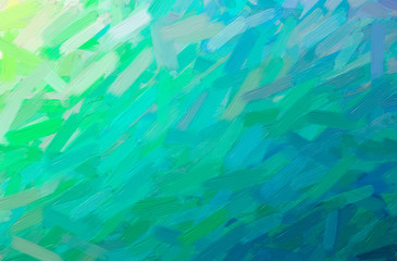 Fototapeta na wymiar Abstract illustration of blue and green Oil Paint with big brush background