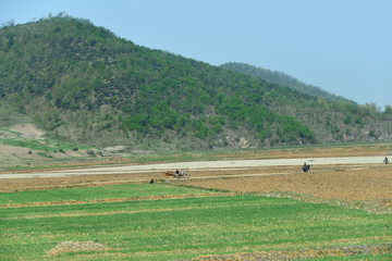 Obraz premium North Korea. Countryside