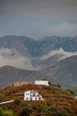 Fototapeta na wymiar Countryside surrounding The Moorish village of Frigiliana nestling in the mountains, Costa del Sol, Andalucia, Spain