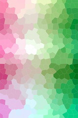 Abstract illustration of green, pink, purple, red, yellow Little Hexagon background