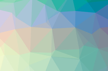 Obraz premium Illustration of abstract Blue, Yellow horizontal low poly background. Beautiful polygon design pattern.