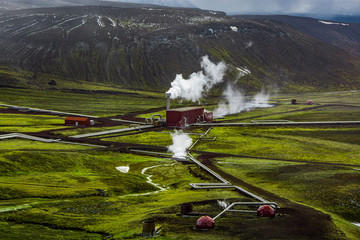 Krafla Power Plant in Iceland
