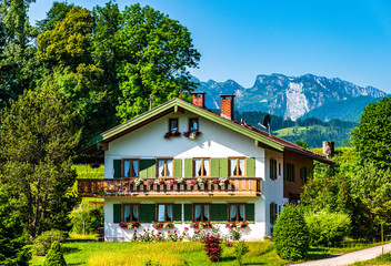 typical old bavarian farmhouse
