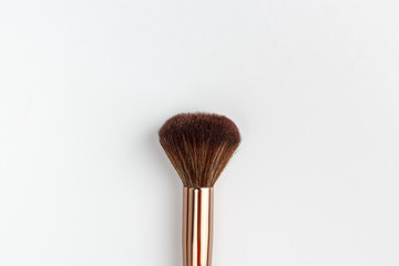 Makeup brush on a white background