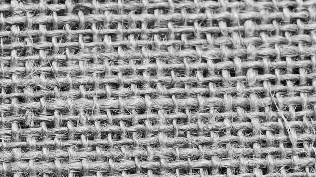 Grey sackcloth textile textured background