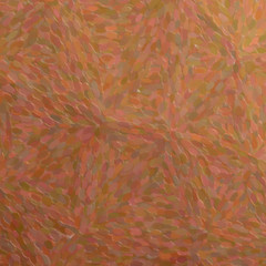 Illustration of Square brown and yellow Long dots pointillism background.