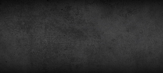 Abstract Grunge Decorative black Dark Wall Background. Dark black concrete backgrounds with Rough Texture, Dark wallpaper, Space For Text, use for Decorative design web page banner frames wallpaper