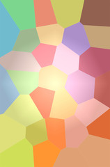Fototapeta na wymiar Abstract illustration of green, orange, pink, red, yellow Giant Hexagon background