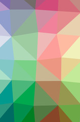 Fototapeta premium Illustration of abstract Green, Pink, Red, Yellow vertical low poly background. Beautiful polygon design pattern.