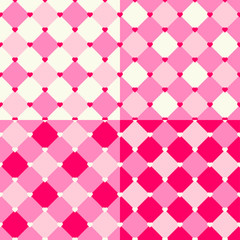 seamless pattern with pink hearts