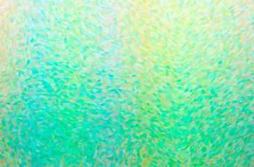 Abstract illustration of green, yellow Impressionist Pointlilism background
