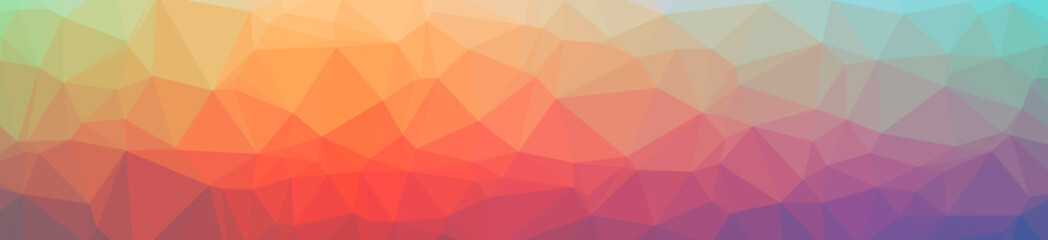 Illustration of abstract Orange, Pink, Purple, Red banner low poly background. Beautiful polygon design pattern.