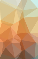 Illustration of abstract Orange vertical low poly background. Beautiful polygon design pattern.