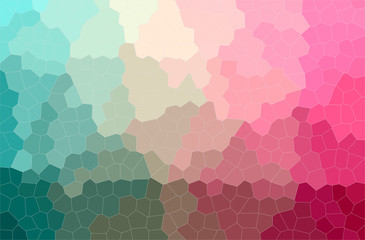 Abstract illustration of green, pink Little Hexagon background