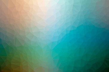 Illustration of abstract Blue And Orange horizontal low poly background. Beautiful polygon design pattern.