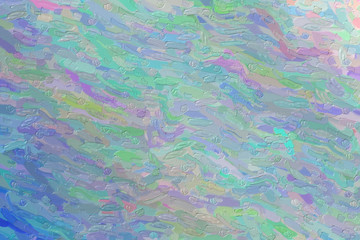 Blue waves Large Color Variation Impasto abstract paint background.