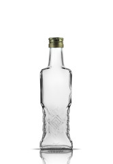 empty bottle with vodka cap