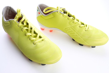 Football boots. The concept of an active lifestyle. Sport.