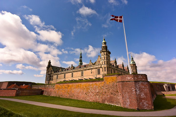 ハムレットの城、クロンボー城、ヘルシンオア、デンマーク。Kronborg Castle which is home of Shakespeare's Hamlet in Helsingør, Denmark. 