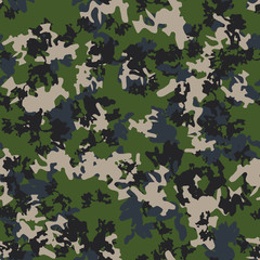 Urban camouflage of various shades of green, blue and grey colors