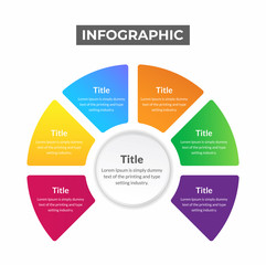 6 step business infographic template