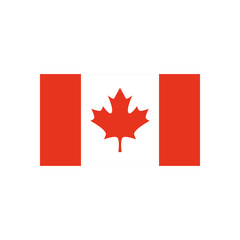 Fototapeta na wymiar Canada day concept, canada flag icon, silhouette style