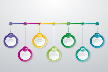 Business timeline workflow infographics. Information data design. Vector business template for presentation.