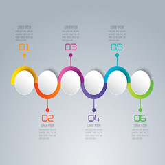Business timeline workflow infographics. Information data design. Vector business template for presentation.