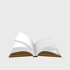 Open book vector  in a flat style. Study and knowledge concept