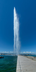 Fountain Jet d'Eau in Geneve, Switzerland