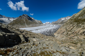 Glacier Aletsch (Aletschgletscher) area