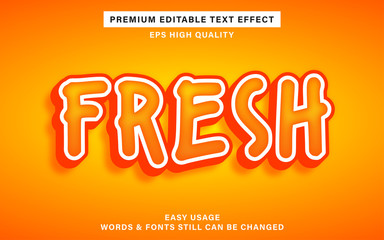 fresh text effect